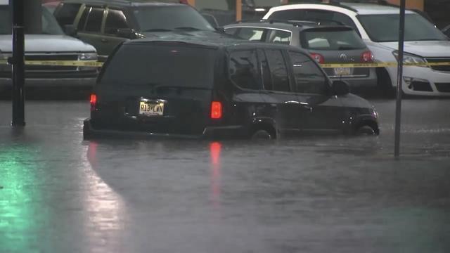 Heavy rain and flash floods hit New Jersey and New York