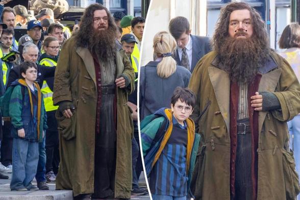 Harry Potter, Hagrid film HBO series in London in first on-set photos