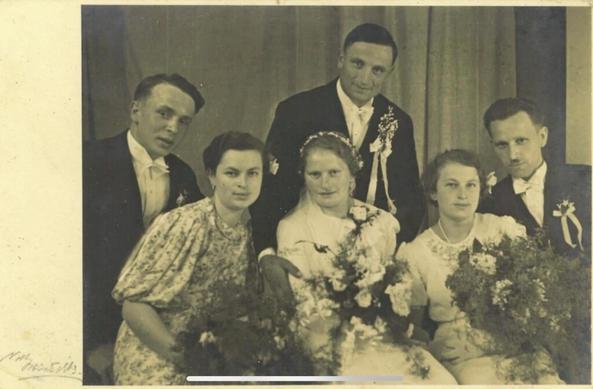 My great-grandfather and some of his extended family, Czechoslovakia, 1937