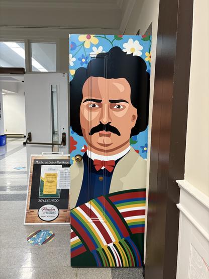 Illustration de Louis Riel au musée de Saint Boniface
