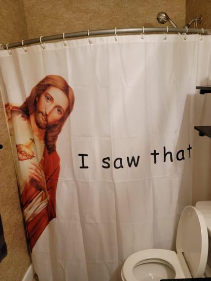 The shower curtain in my air bnb