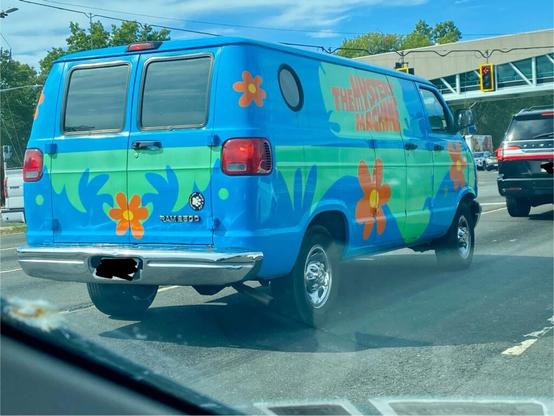Saw the Mystery Machine on the road today.
