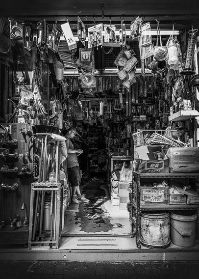 Do not adjust your set! 
I rarely ever process in black and white, but there was so much going on in this scene, and no obvious colour pattern, so I'm trying something new. 
Normal service will soon resume.