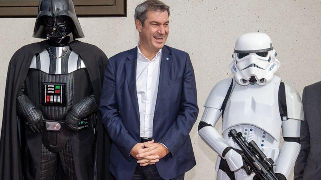 Söders Auftritt zu "Darth Vader"-Musik: Das waren die Reaktionen