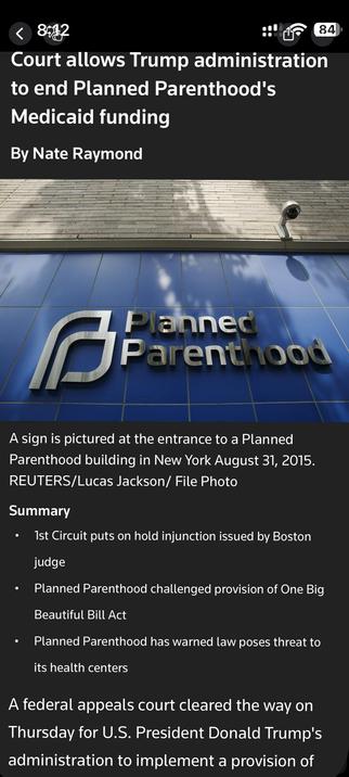 Court allows Trump administration to end Planned Parenthood's Medicaid funding