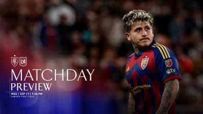 Real Salt Lake Home Again Wednesday to Host Los Angeles Football Club