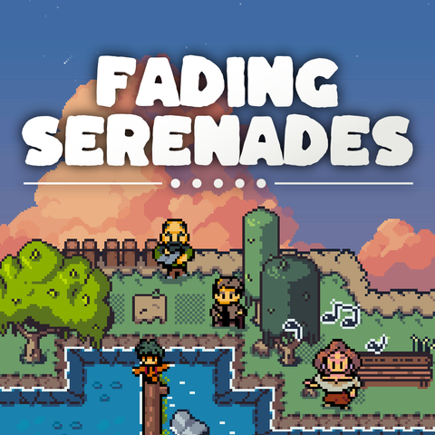 Square key art for my upcoming game Fading Serenades, go check it out on Steam!