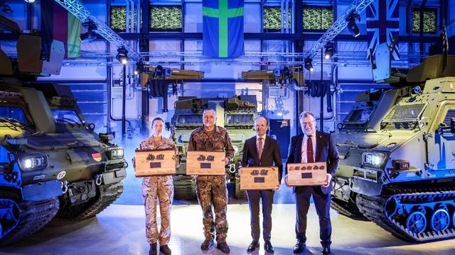 First BvS10 vehicles delivered under joint Swedish, German and UK procurement