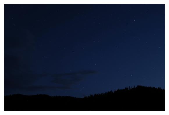 Second in a series. The sky is a deeper blue, with more stars coming into view.