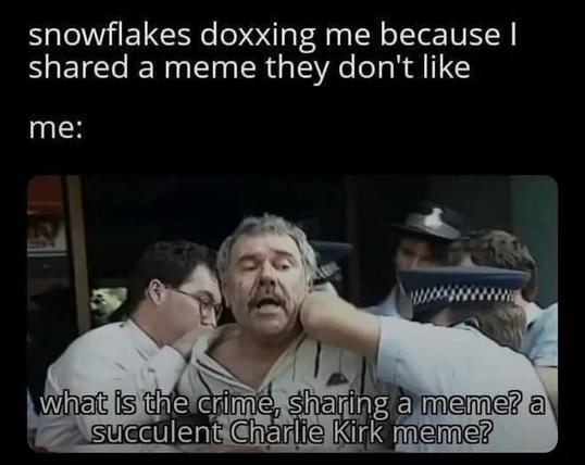 (Taps temple) They can’t fire you for Charlie Kirk memes if the Trump economy already cost you your job!