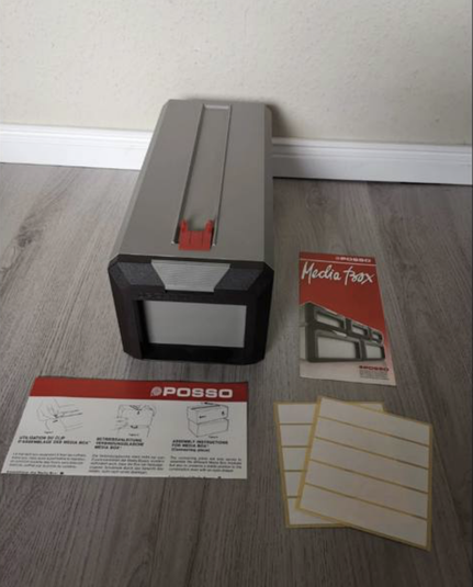 A POSSO box for 5.25 inch floppy disks.