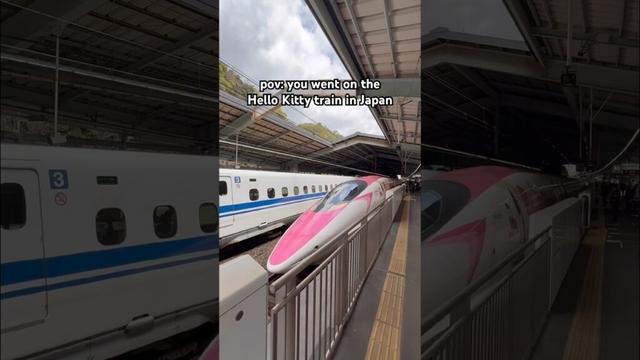 Hello Kitty train in Japan 🎀 #hellokitty #japan #travel #train #tokyo Hello Kitty train in Japan 🎀 #hellokitty #japan #travel #train #tokyo