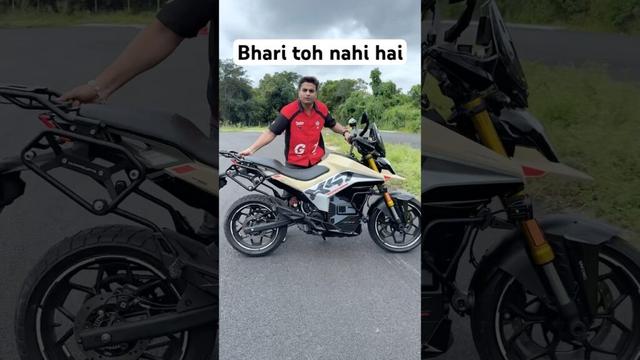Fast adventurer on a electric bike #new #fast #trend #ev #india