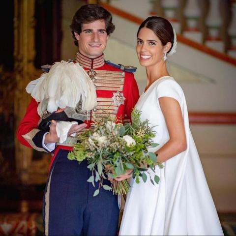 On this day in 2018, Fernando Fitz-James Stuart and Sofía Palazuelo, duke and duchess of Huescar, were married at the Liria Palace in Madrid