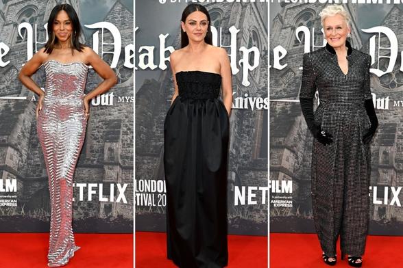 A Knives Out Mystery' London premiere red carpet
