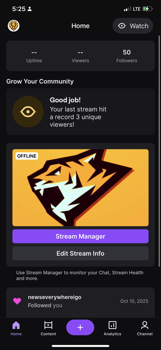 We finally achieve 50 followers 😆😎🙂🎉🎉🎉❤️❤️❤️ on twitch i appreciate all of your well needed and awaited support that got me here 🏆🏆🏆 now time we go for that 100 followers goal 🥅 next!!!