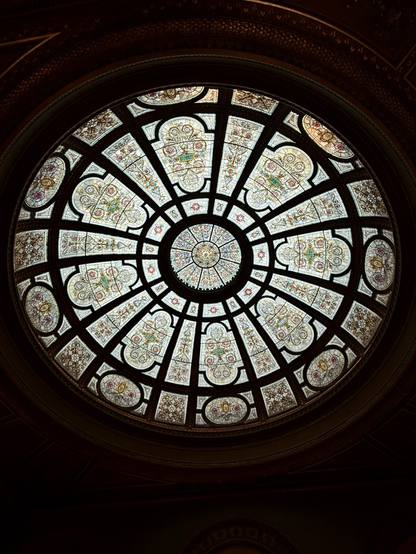 Photo of the canopy of the Chicago Cultural Center