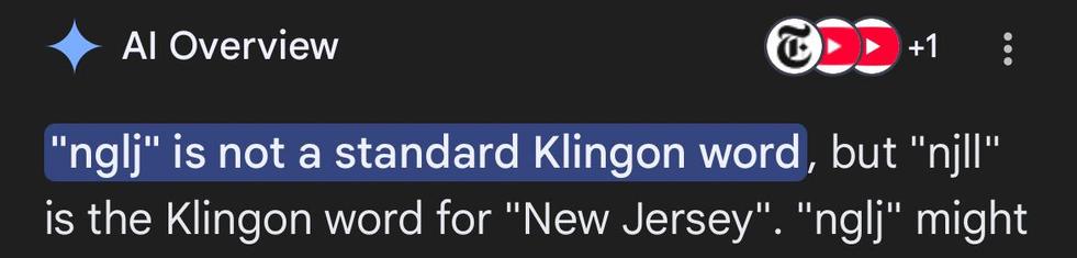 “njll” is the Klingon word for “New Jersey.”