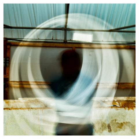 Swirling light pattern