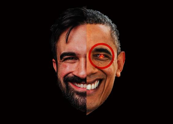 half Obama, half Mamdani
with Obama having evil eye and smile