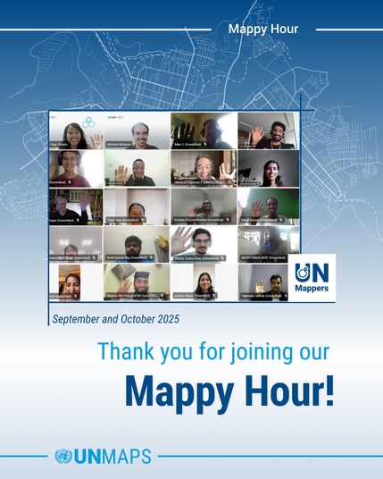 UN Mappers group photo for Sept and Oct Mappy Hour