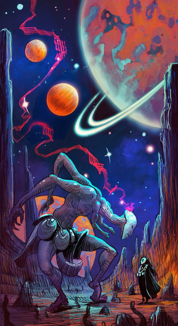 Le croquis mis en couleur