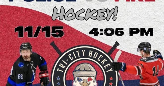 Tri-Cities police and fire departments face off in charity hockey game | News Tri-Cities police and fire departments face off in charity hockey game | News
