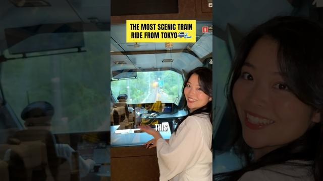 The most scenic train ride from Tokyo🚝🌊 #visitjapan #japantrip #japantravel The most scenic train ride from Tokyo🚝🌊 #visitjapan #japantrip #japantravel