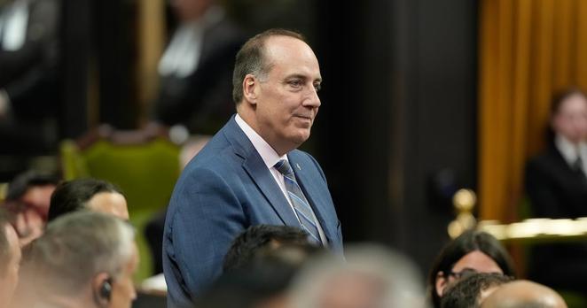 Chris D'Entremont rises to remove his name from candidates for speaker of the House of Commons in Ottawa on Monday, May 26, 2025. THE CANADIAN PRESS/Adrian Wyld Chris D'Entremont rises to remove his name from candidates for speaker of the House of Commons in Ottawa on Monday, May 26, 2025. THE CANADIAN PRESS/Adrian Wyld