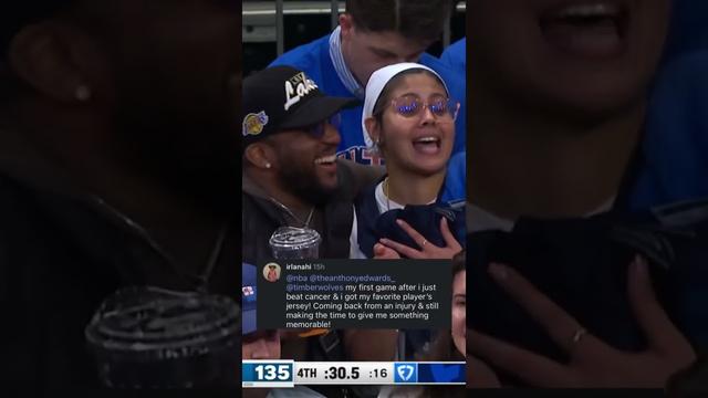 Anthony Edwards gave this fan the memory of a lifetime