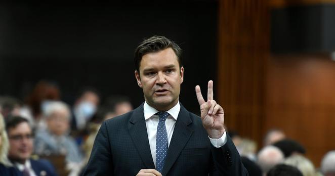 Conservative MP Matt Jeneroux rises during Question Period in the House of Commons on Parliament Hill in Ottawa on Tuesday, May 31, 2022. THE CANADIAN PRESS/Justin Tang