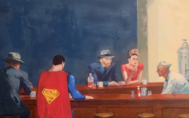 hopper’s Nighthawks mashup